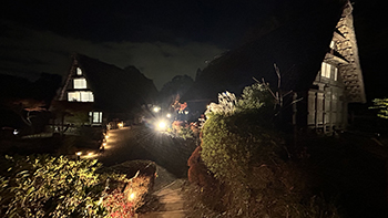 昨年の「夜の民家園」会場風景